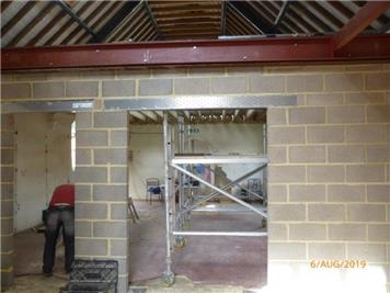  - New joists have been installed in the Studio