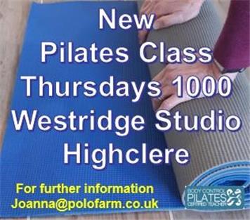  - New Pilates Class on Thursday Mornings