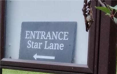 Please enter and exit in Star Lane - Highclere Activities Awareness Day - 4 September 2021